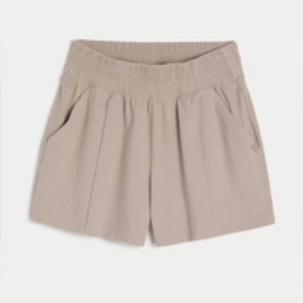 Gilly Hicks Active Cotton Blend Shorts- Taupe